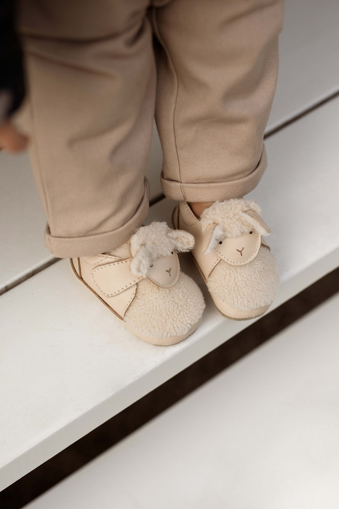 Matijn Sneakers | Lammy | Cream Leather