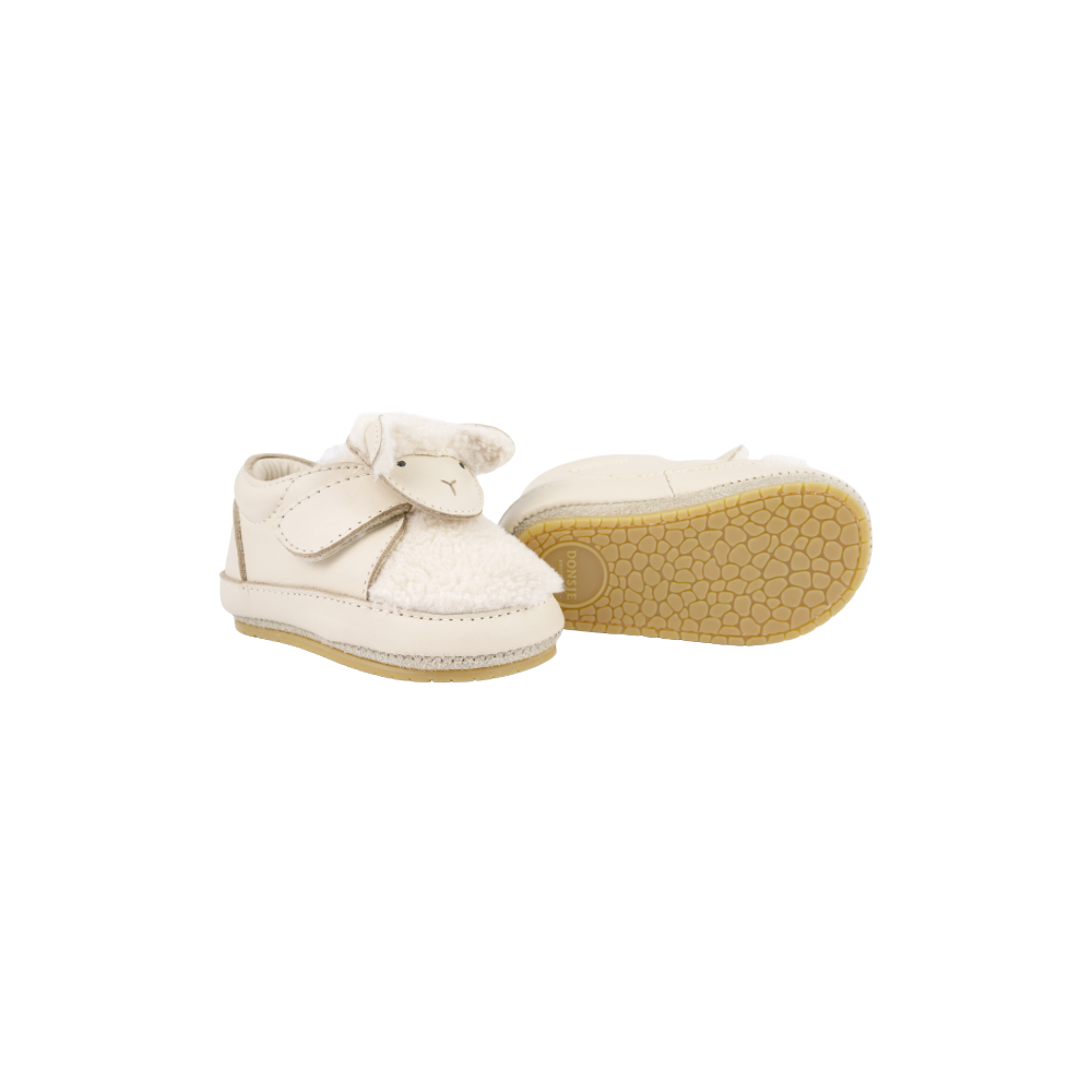 Matijn Sneakers | Lammy | Cream Leather