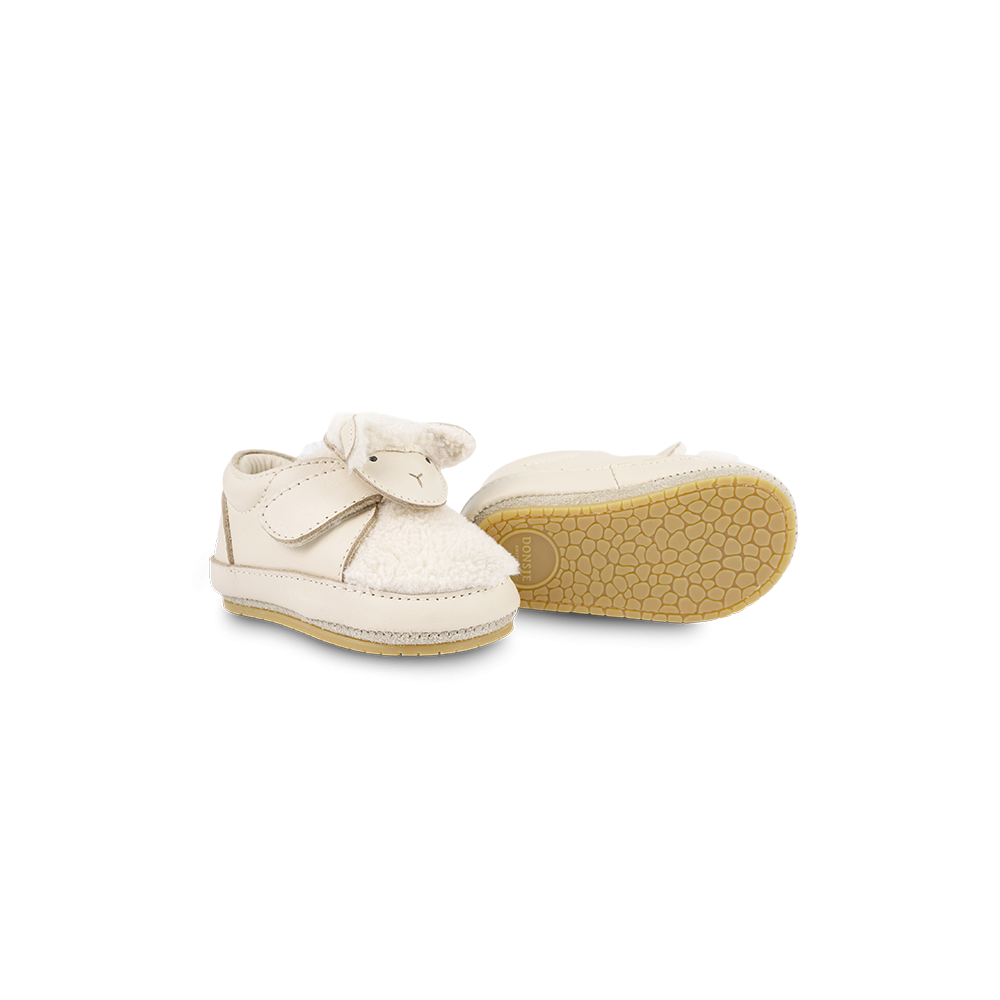 Matijn Sneakers | Lammy | Cream Leather