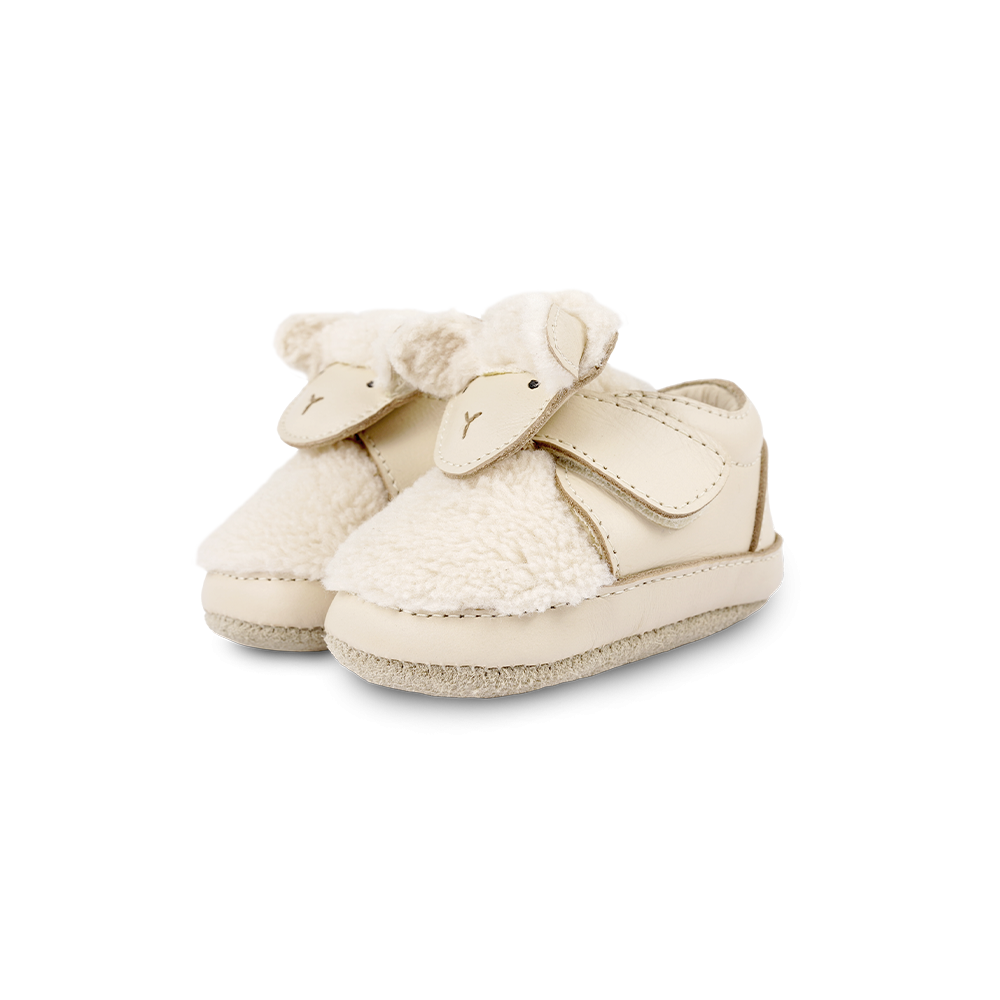 Matijn Sneakers | Lammy | Cream Leather