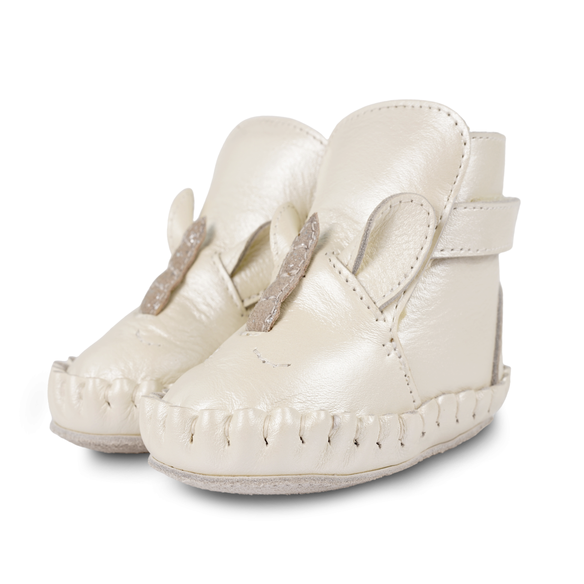 Ynzi Booties | Unicorn | Off White Metallic Leather