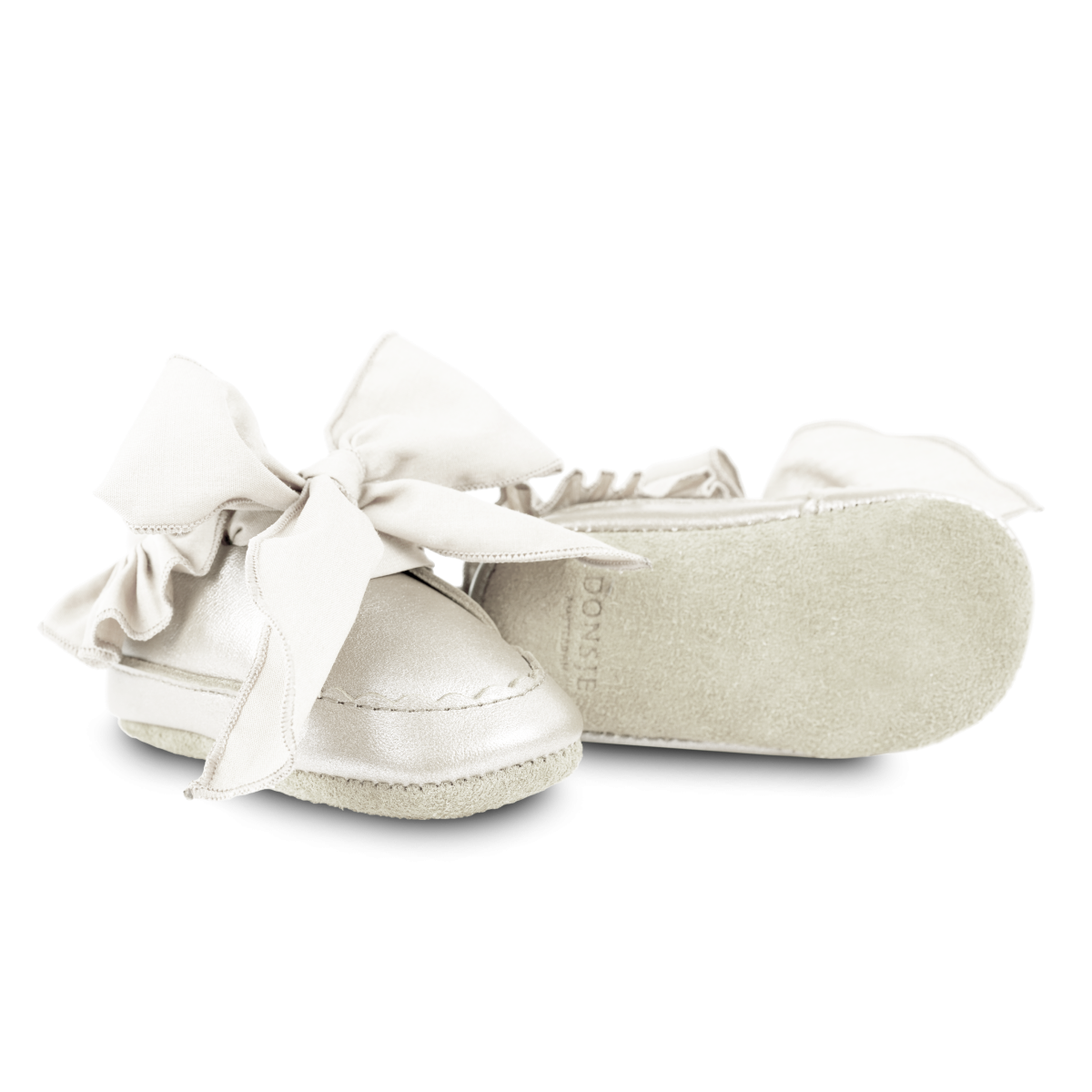 Nienelien Sneakers | Off White Metallic Leather