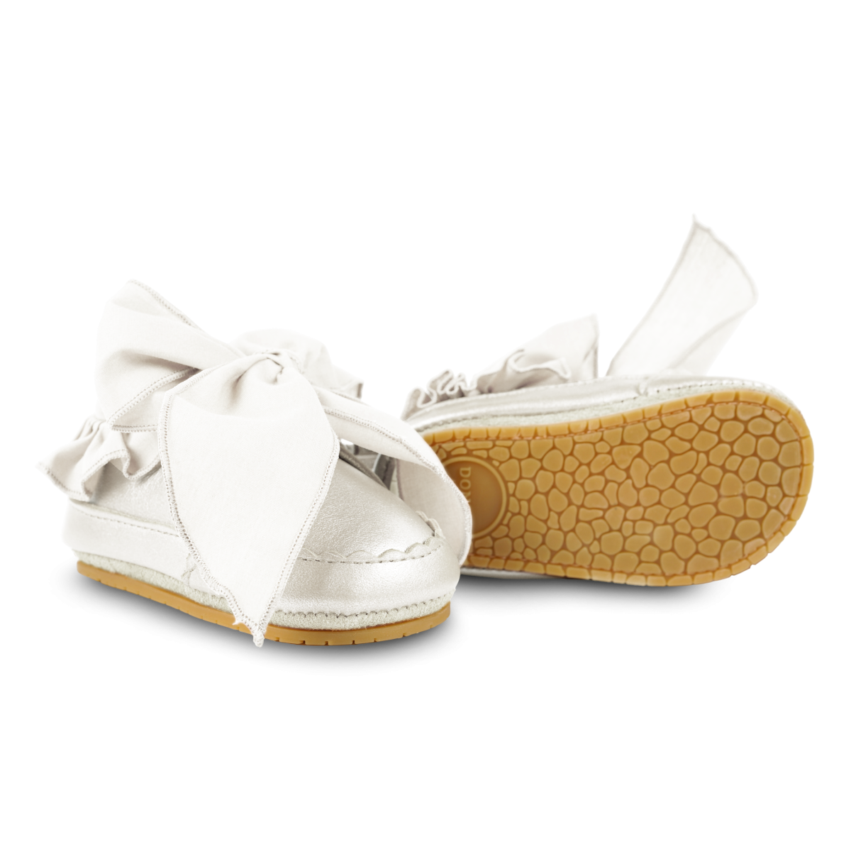 Nienelien Sneakers | Off White Metallic Leather