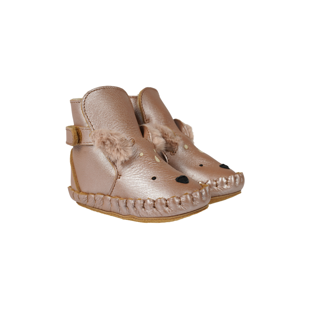 Smikki Booties | Deer | Clay Metallic Leather