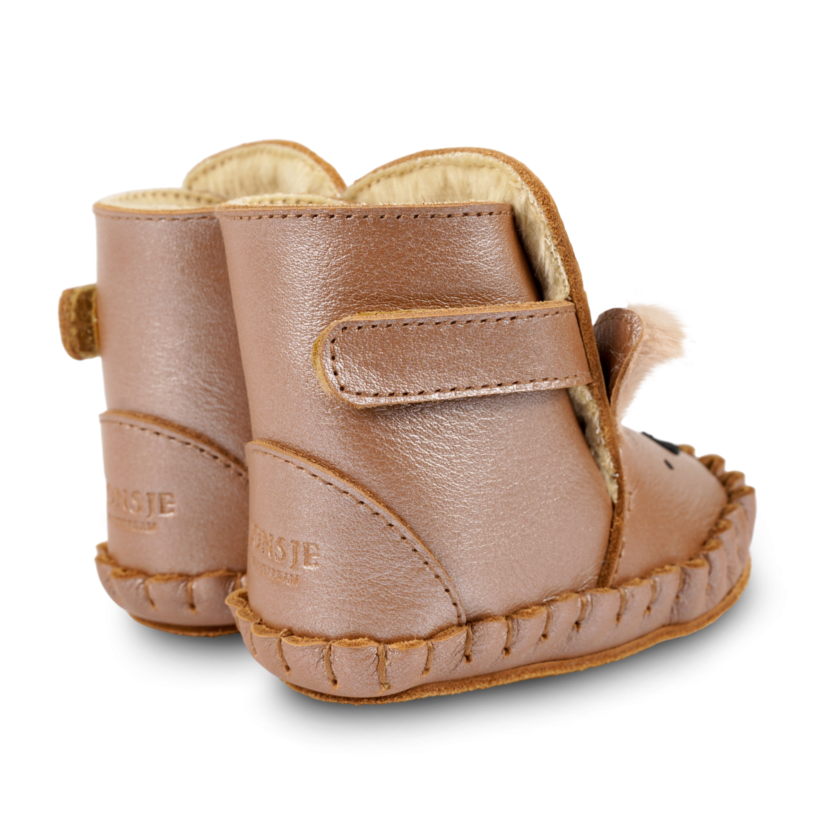 Smikki Booties | Deer | Clay Metallic Leather