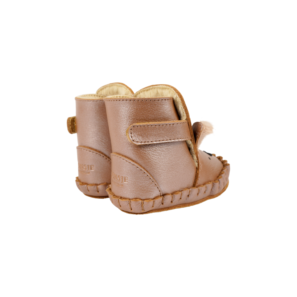 Smikki Booties | Deer | Clay Metallic Leather