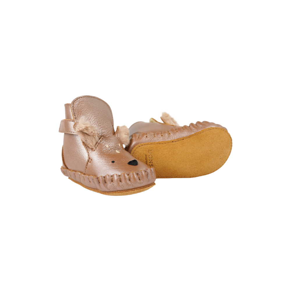 Smikki Booties | Deer | Clay Metallic Leather