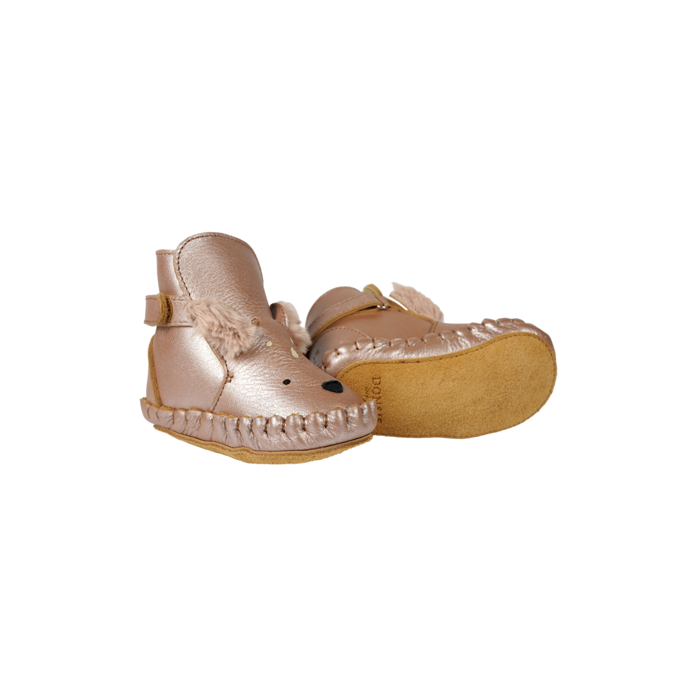 Smikki Booties | Deer | Clay Metallic Leather