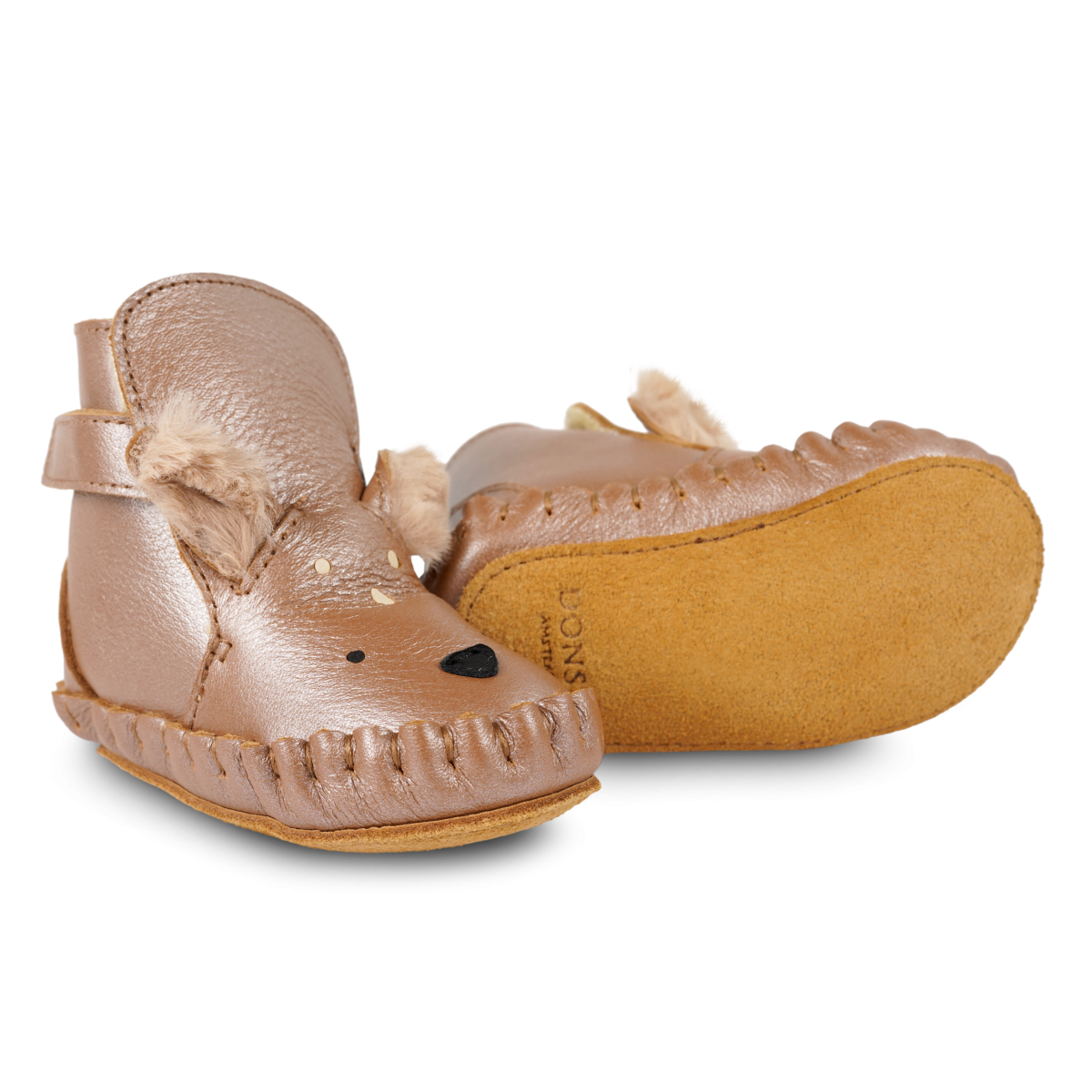 Smikki Booties | Deer | Clay Metallic Leather