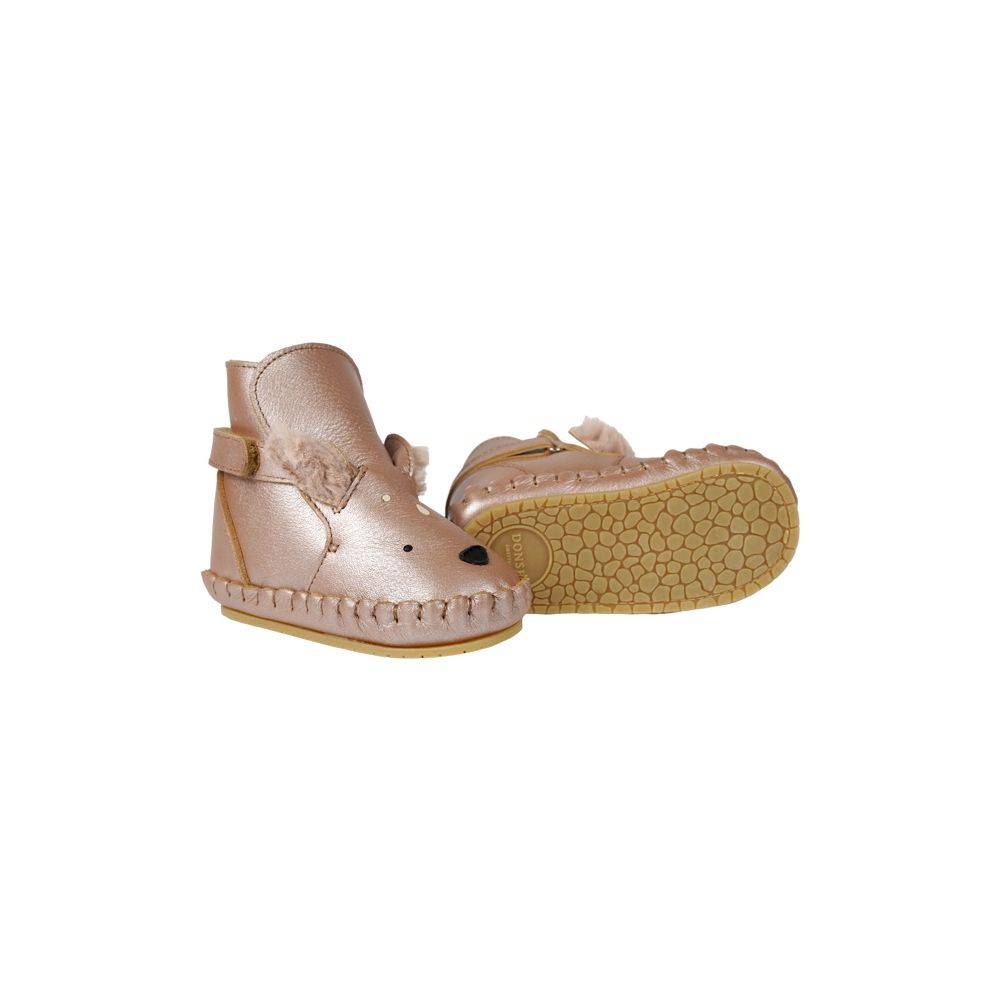 Smikki Booties | Deer | Clay Metallic Leather