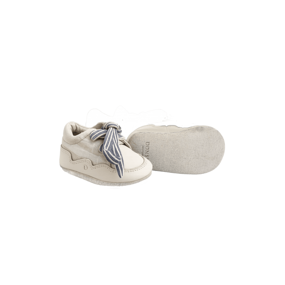 Pluksel Sneakers | Ivory - Off-White Striped
