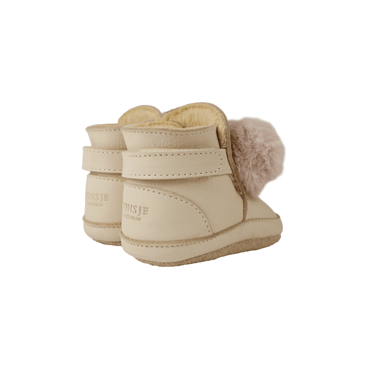 Amrini Booties | Ivory Classic Leather