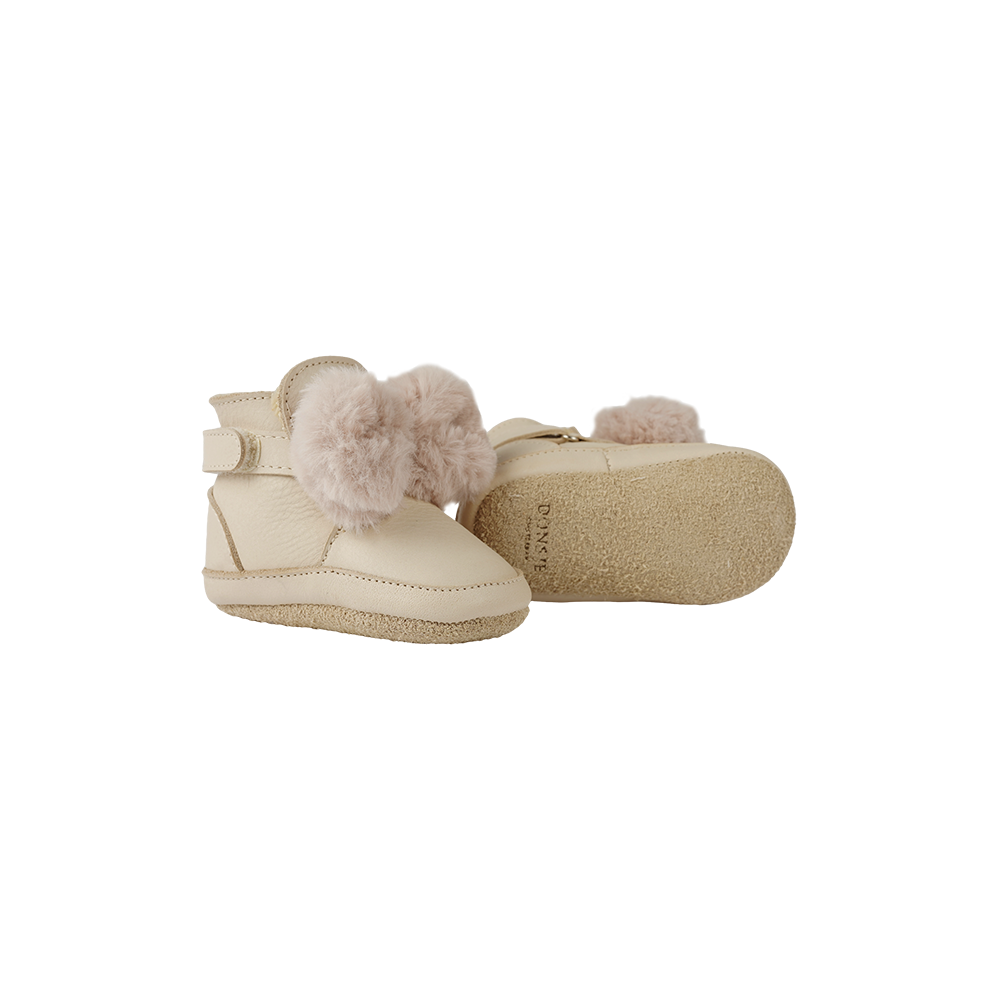 Amrini Booties | Ivory Classic Leather