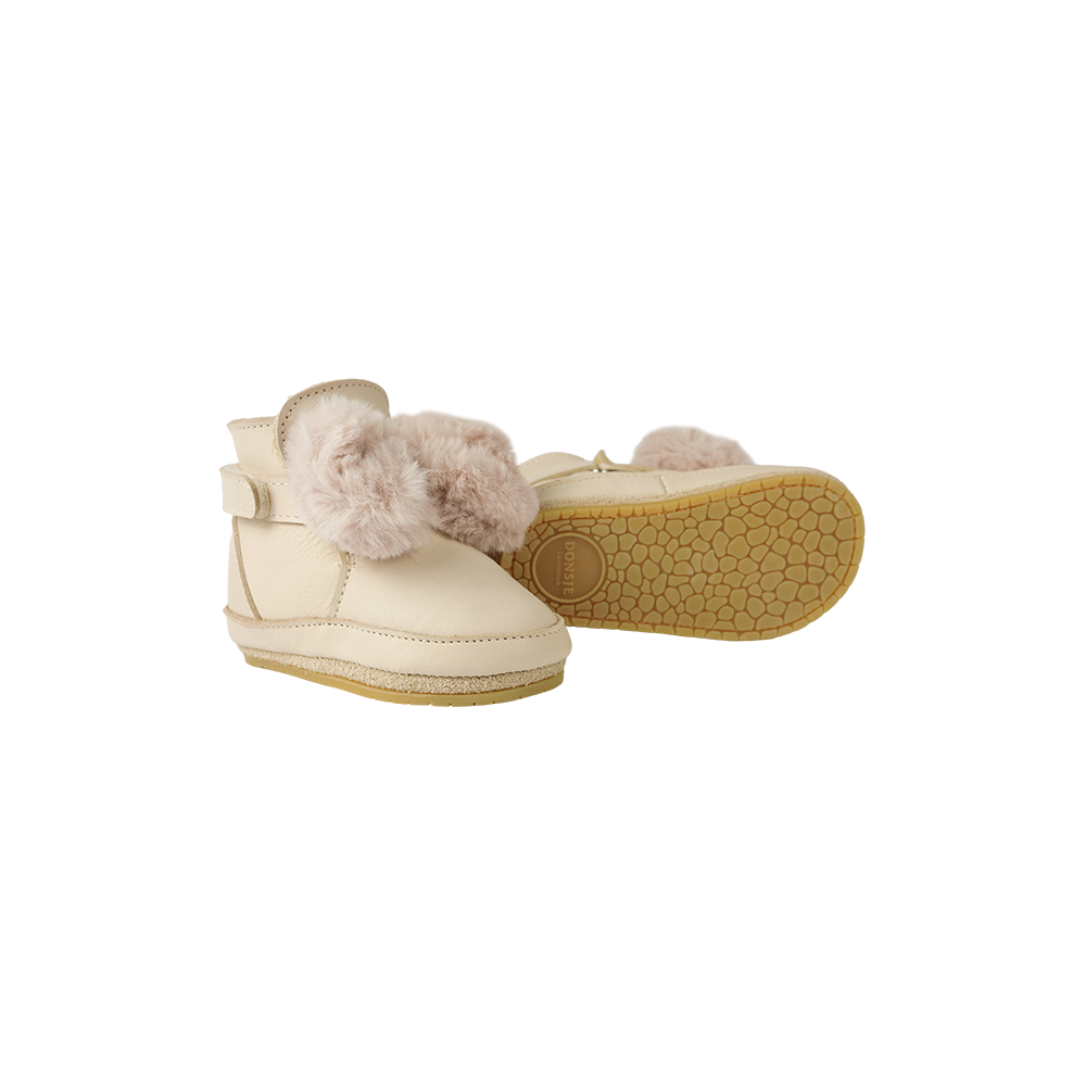 Amrini Booties | Ivory Classic Leather