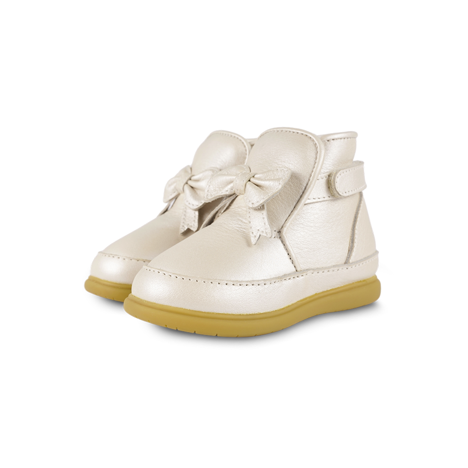 Cemilla Shoes | Off White Metallic Leather