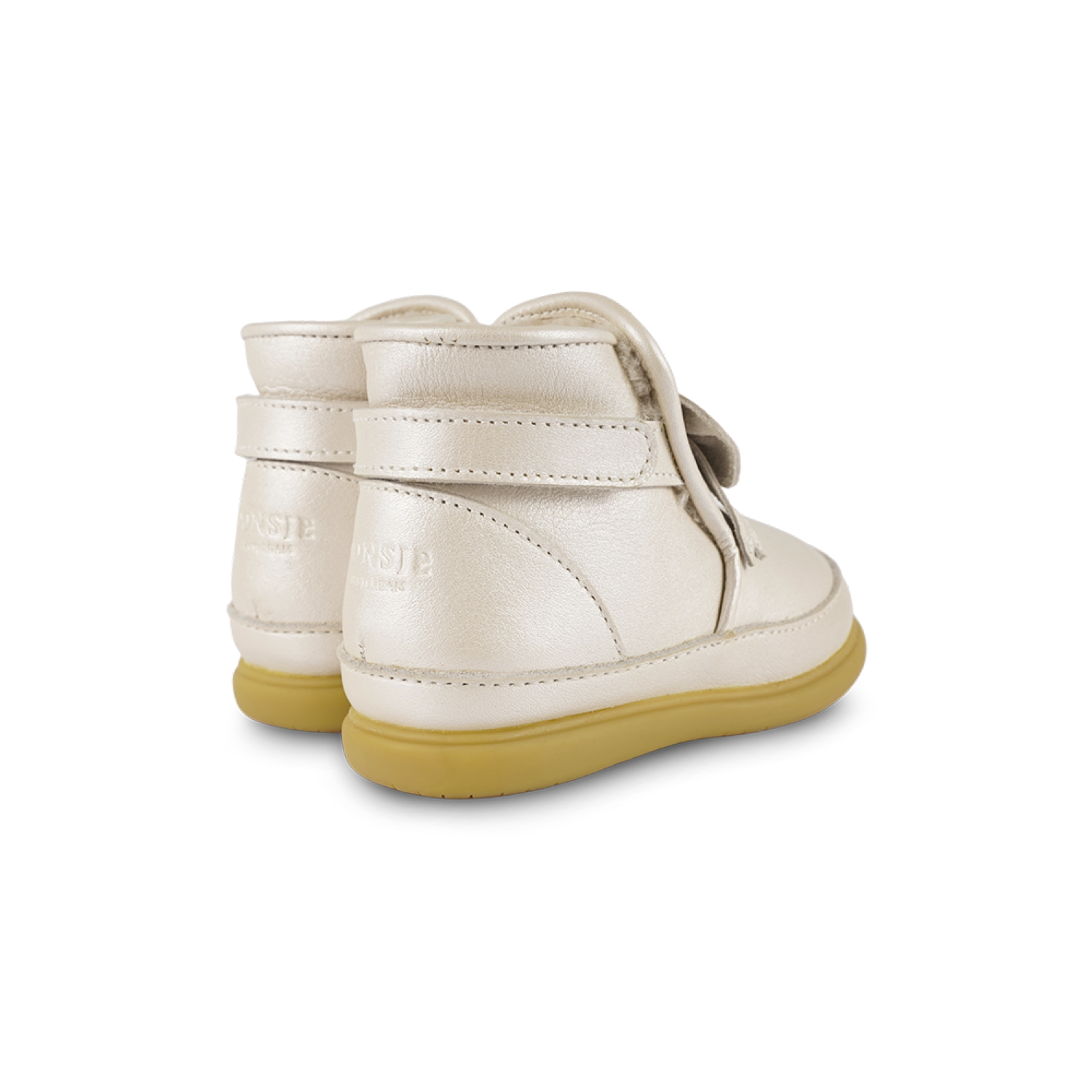 Cemilla Shoes | Off White Metallic Leather