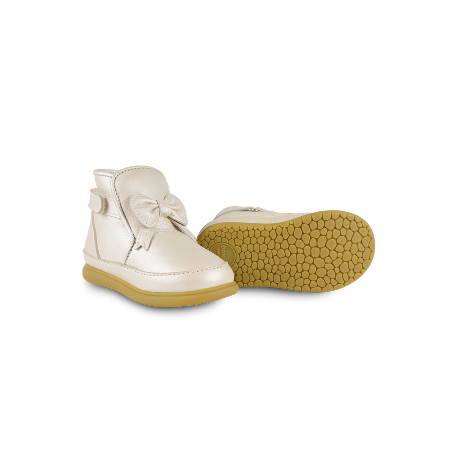 Cemilla Shoes | Off White Metallic Leather