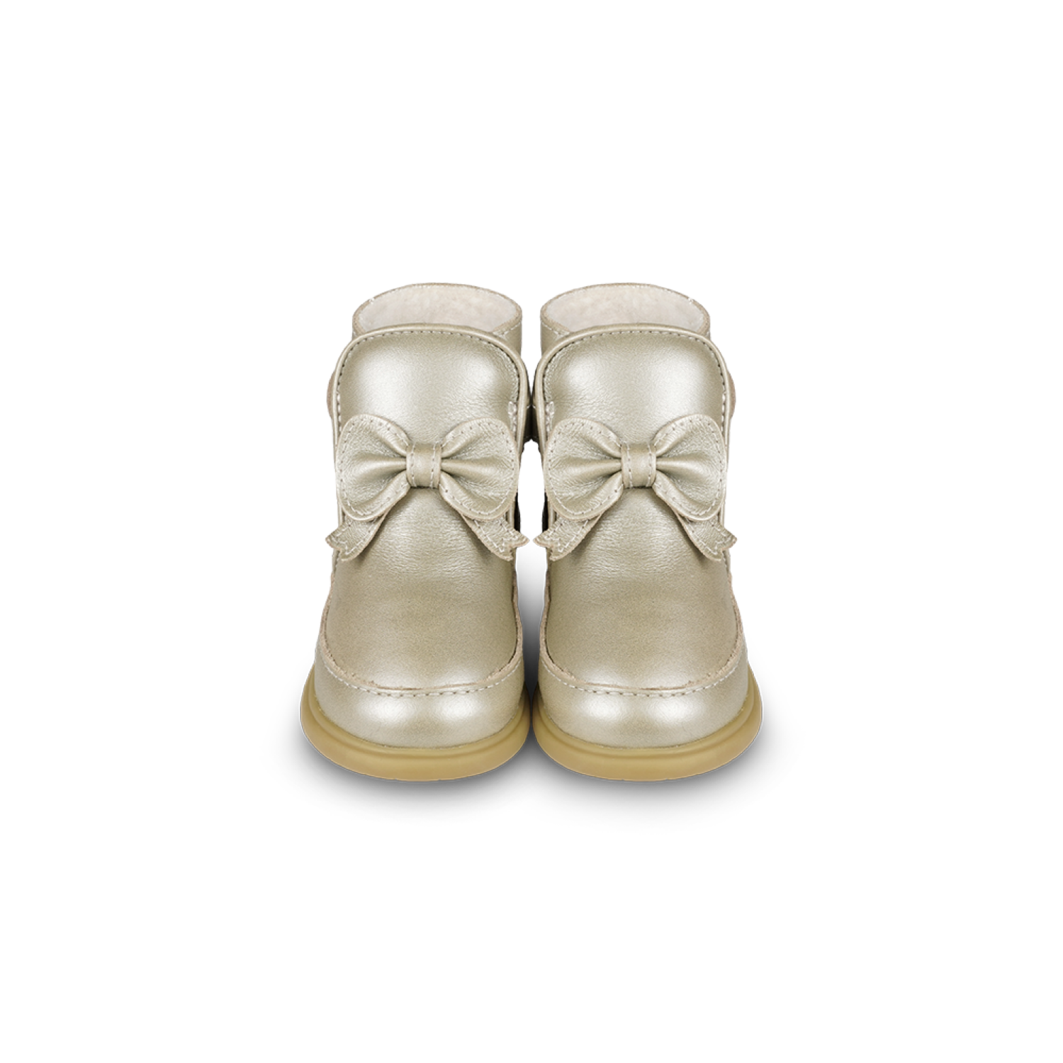 Cemilla Shoes | Champagne Metallic Leather