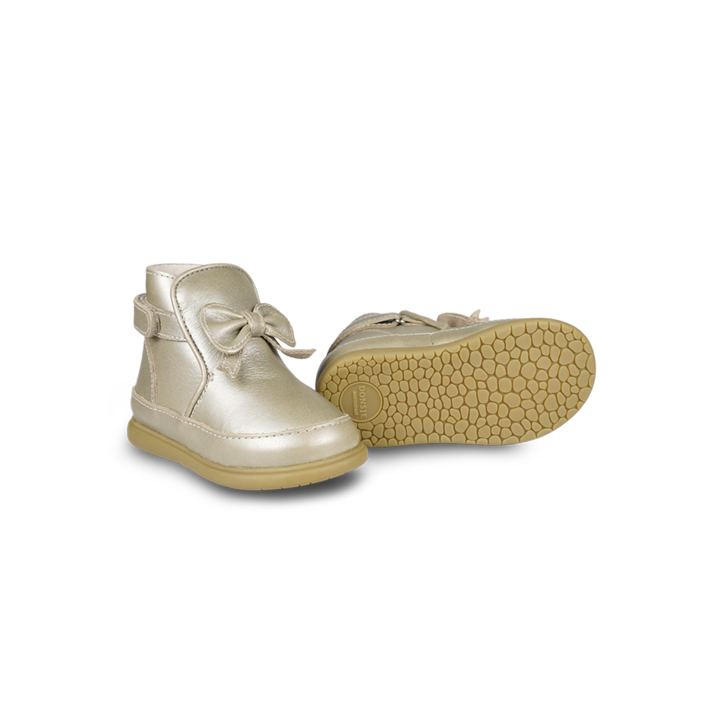Cemilla Shoes | Champagne Metallic Leather