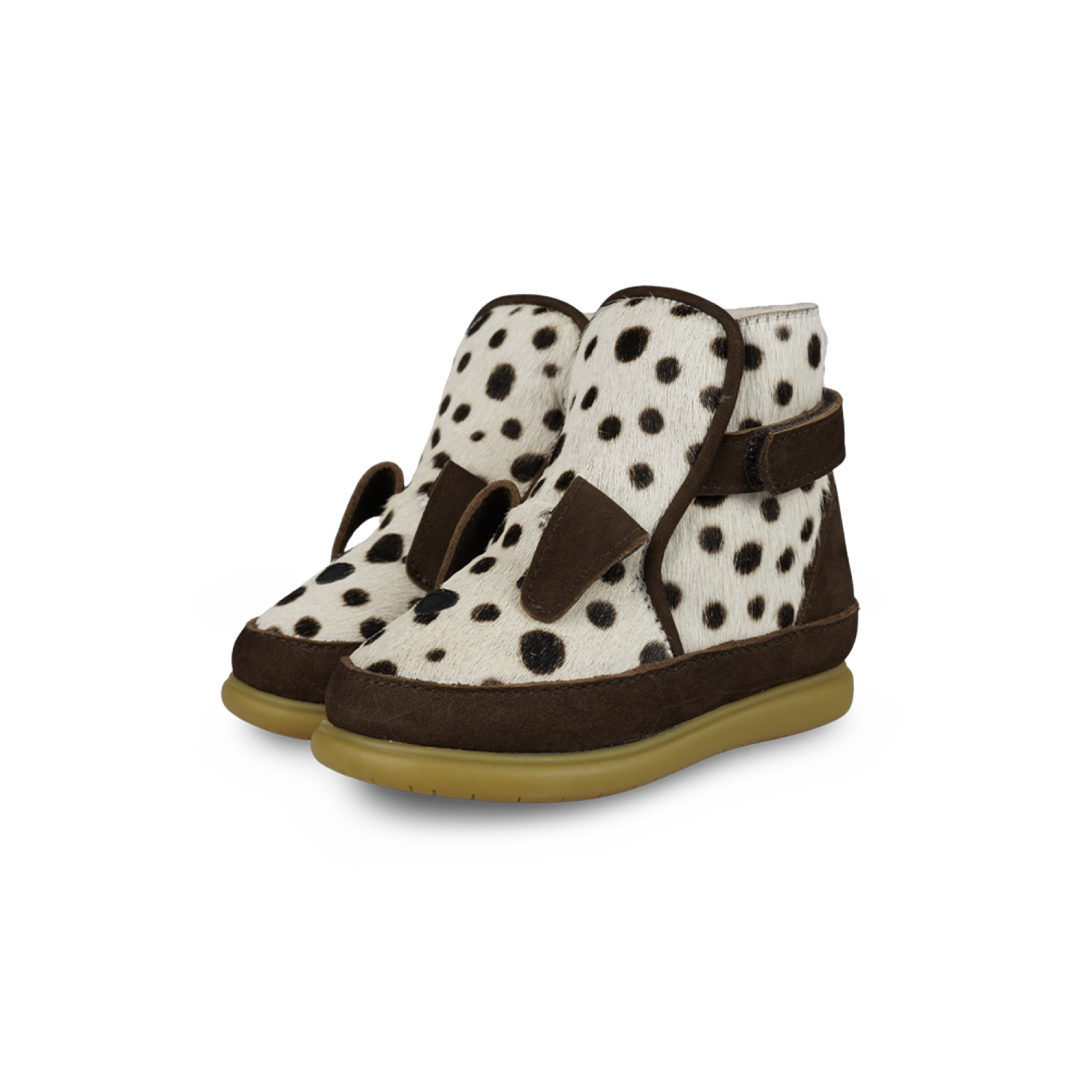 Dubu Exclusive Shoes | Dalmatian | Black Spotted Cow Hair