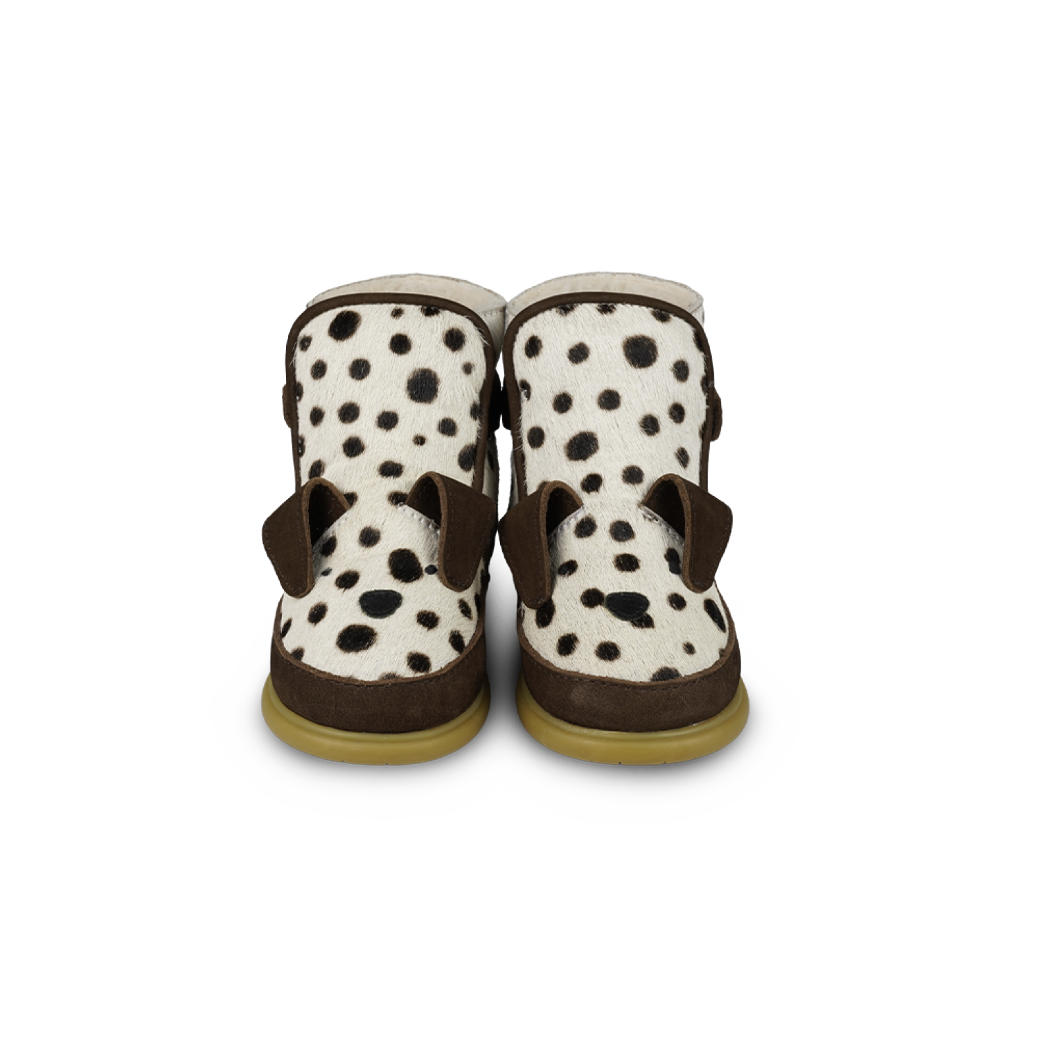 Dubu Exclusive Shoes | Dalmatian | Black Spotted Cow Hair