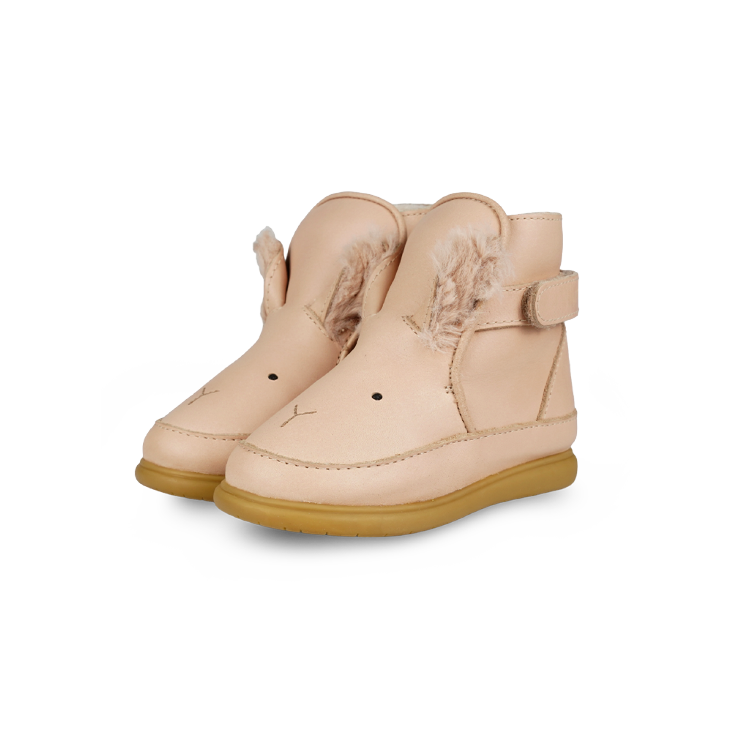 Dubu Exclusive Shoes | Fluffy Bunny | Light Rust Leather