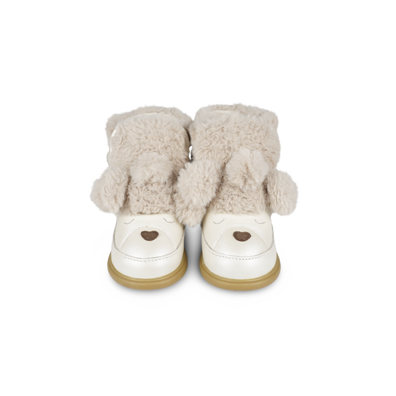 Dubu Exclusive Shoes | Poodle | Off White Metallic Leather
