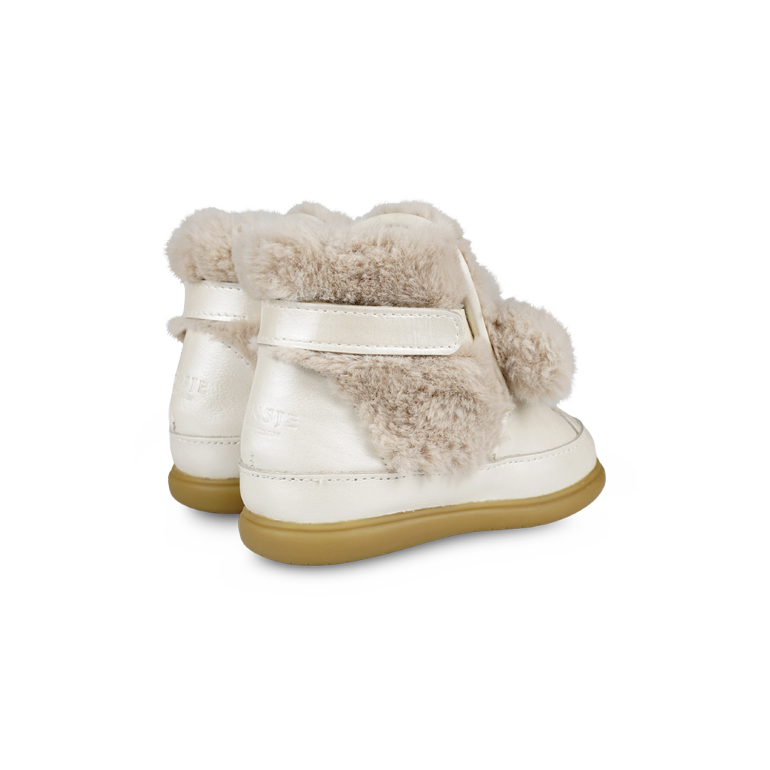Dubu Exclusive Shoes | Poodle | Off White Metallic Leather