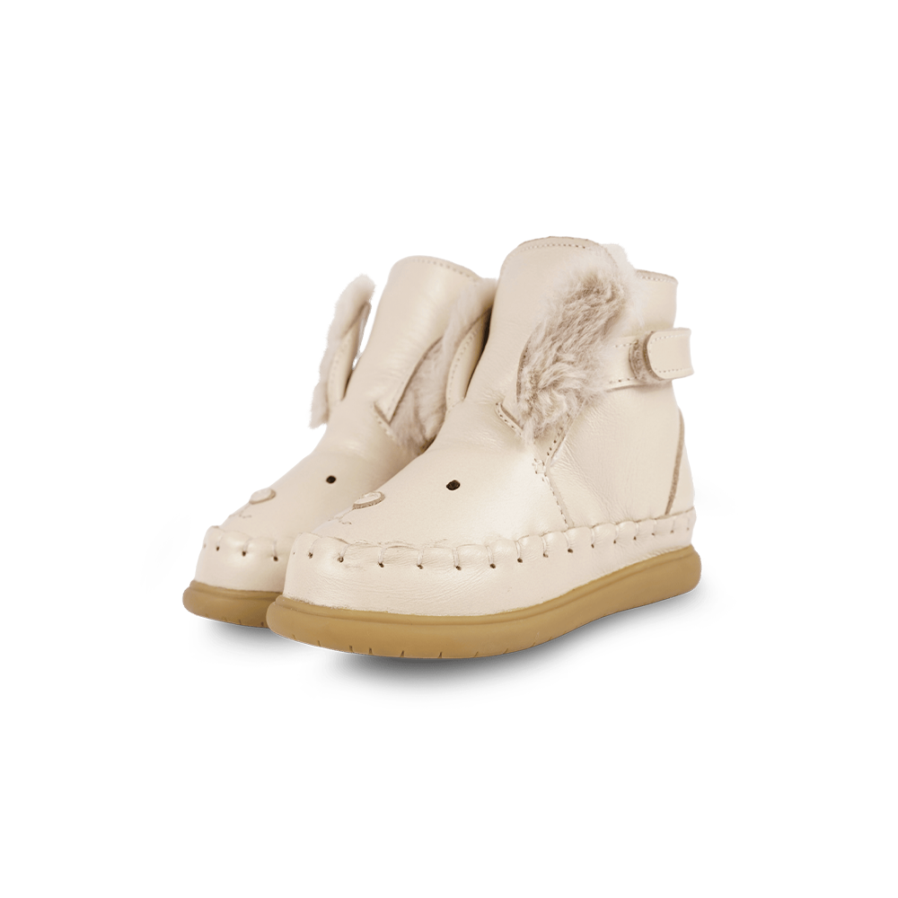 Dubu Exclusive Shoes | Rabbit | Cream Leather