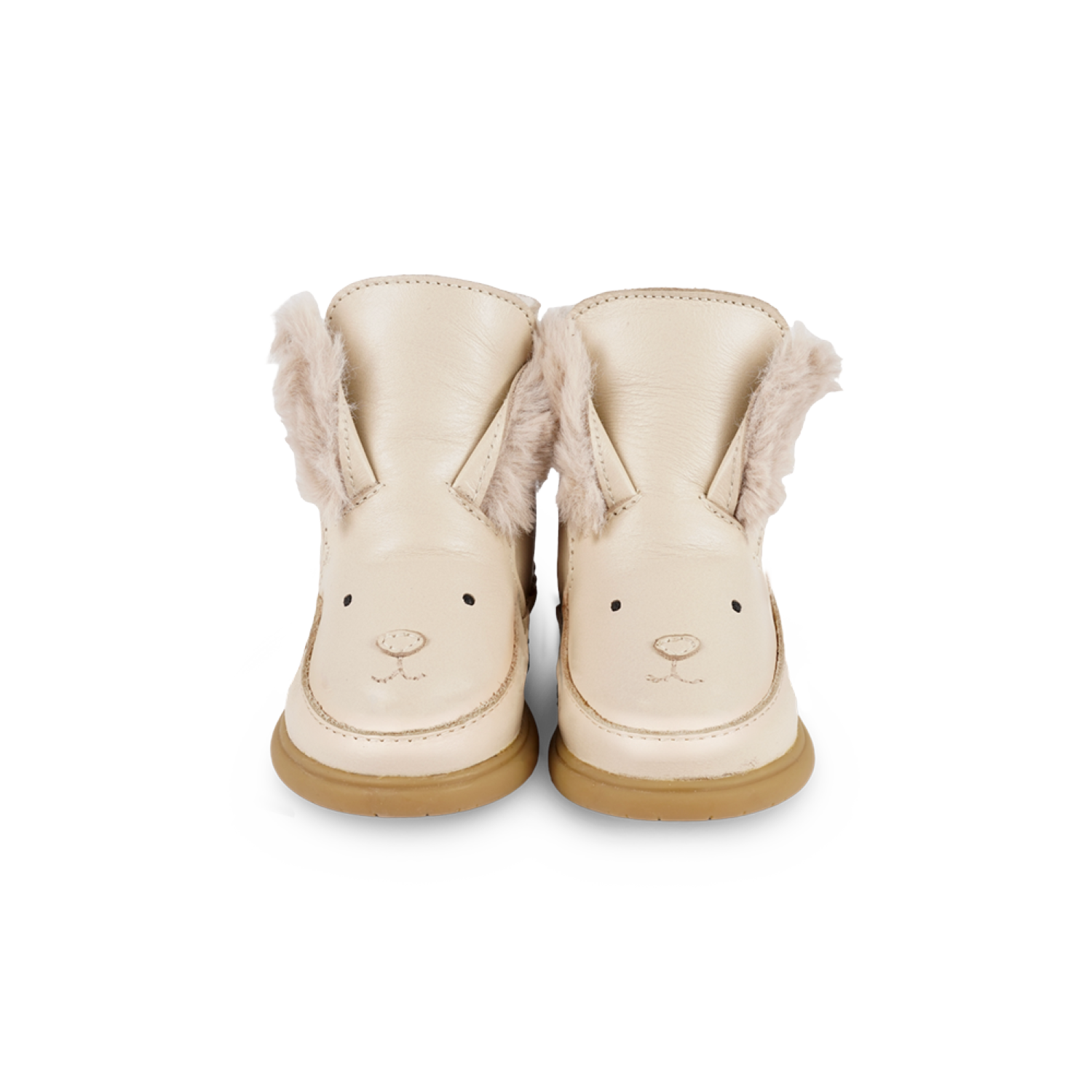 Dubu Exclusive Shoes | Rabbit | Cream Leather