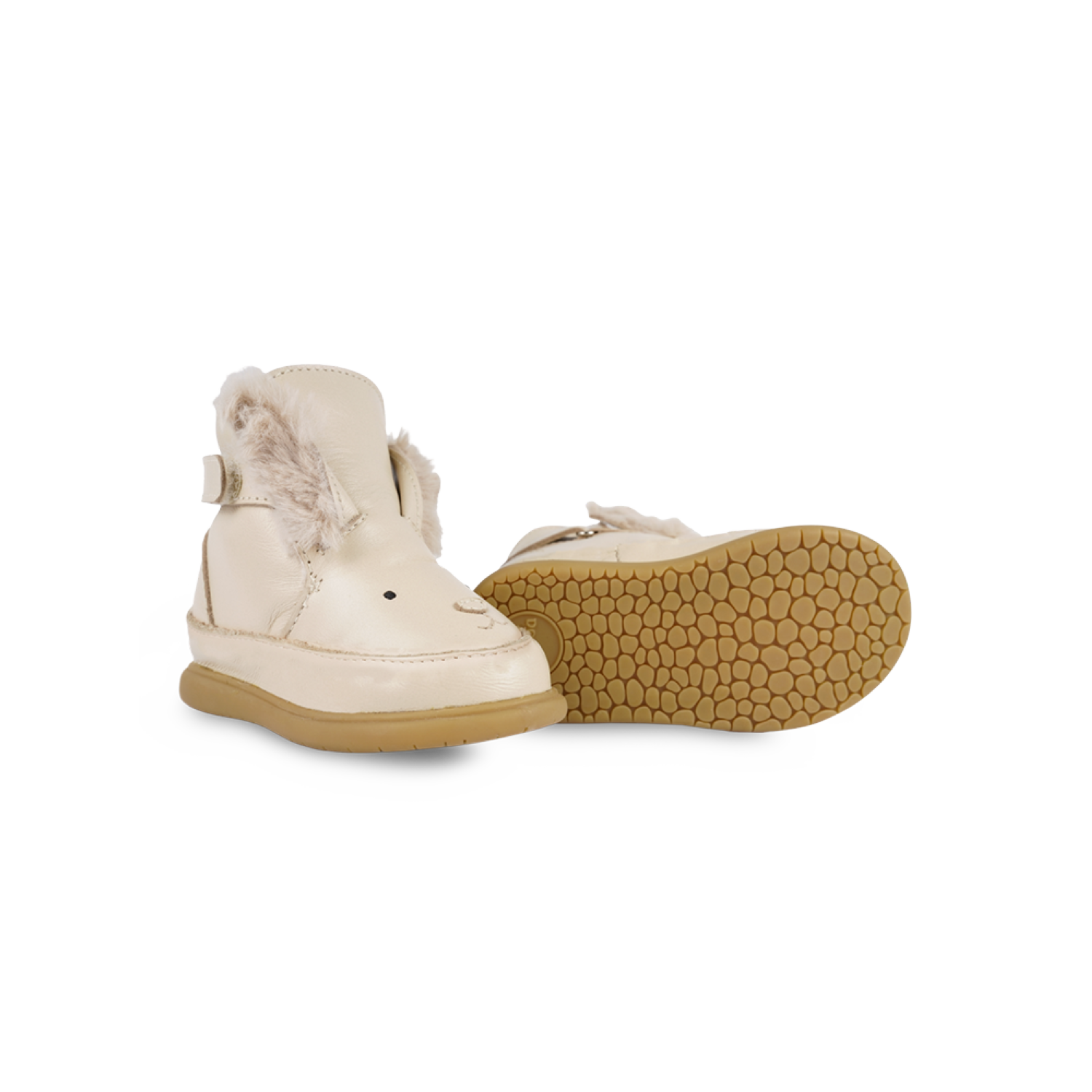 Dubu Exclusive Shoes | Rabbit | Cream Leather