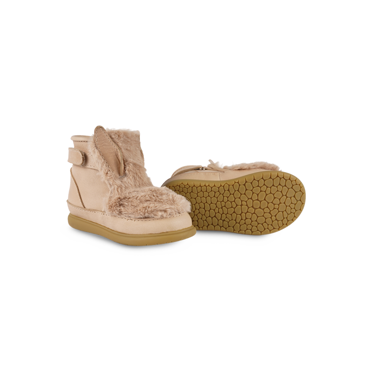 Roumi Shoes | Fluffy Bunny | Warm Beige Soft Faux Fur