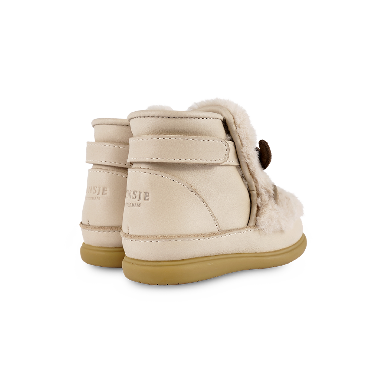 Roumi Shoes | Reindeer | Light Beige Soft Faux Fur