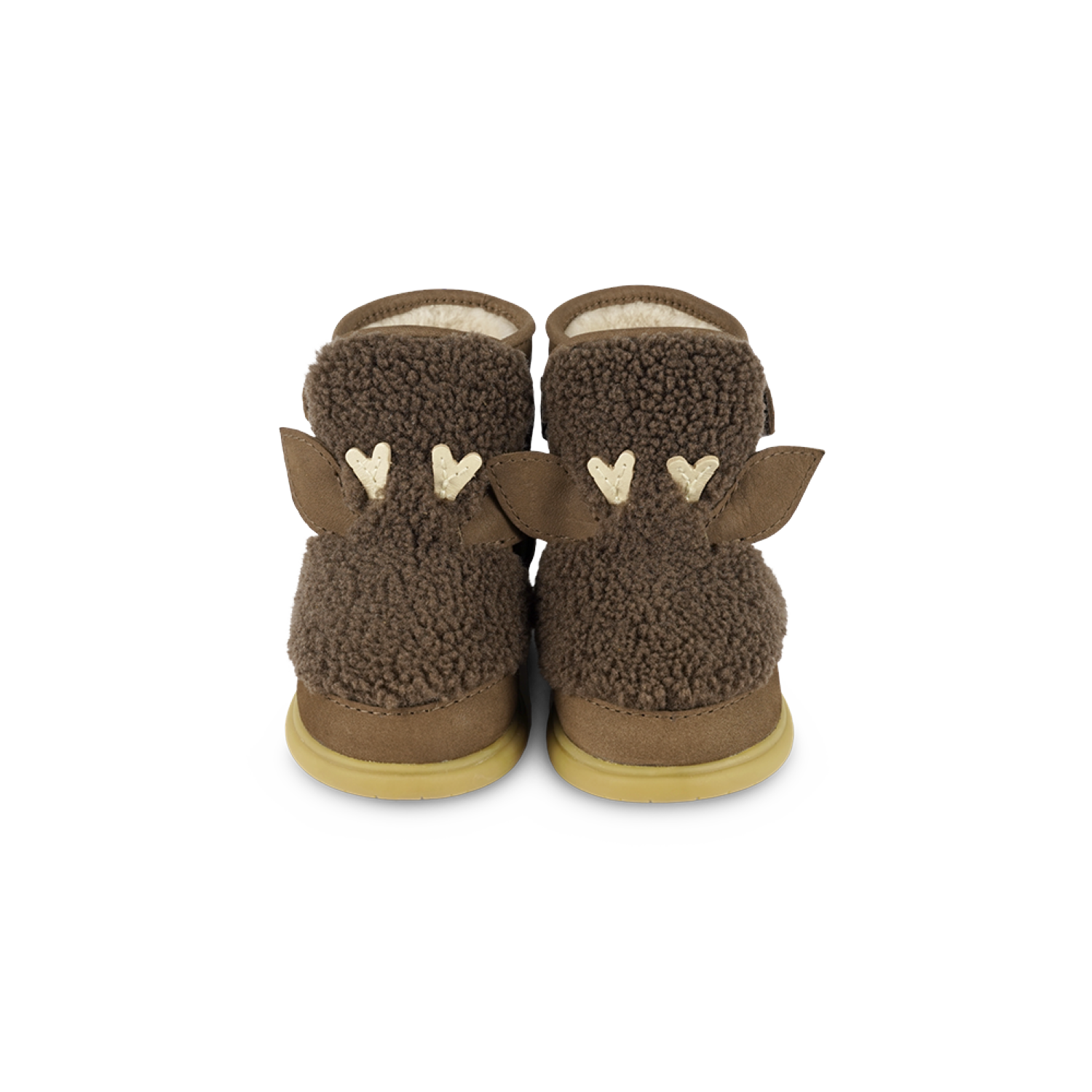 Roumi Shoes | Stag | Hazelnut Curly Faux Fur