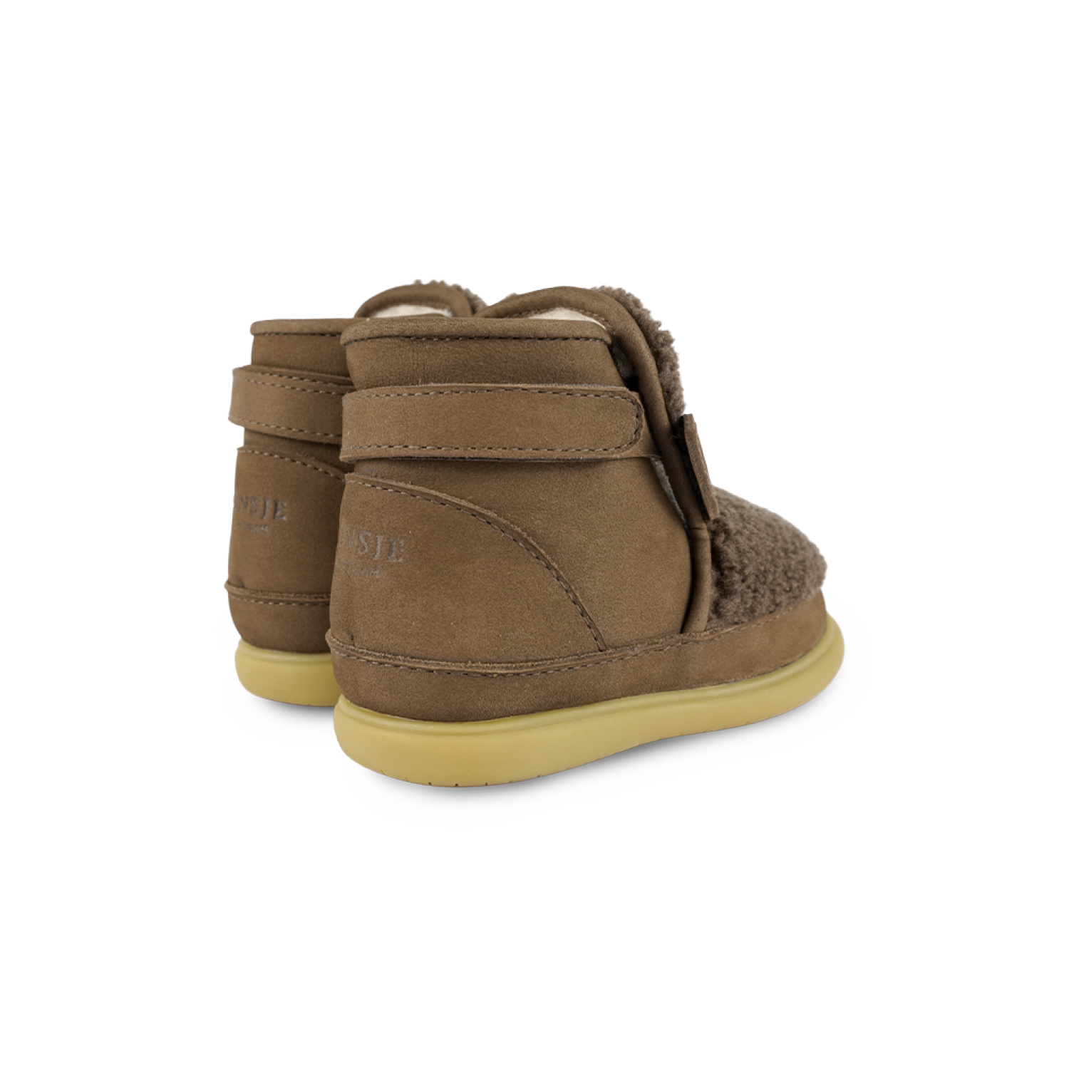 Roumi Shoes | Stag | Hazelnut Curly Faux Fur
