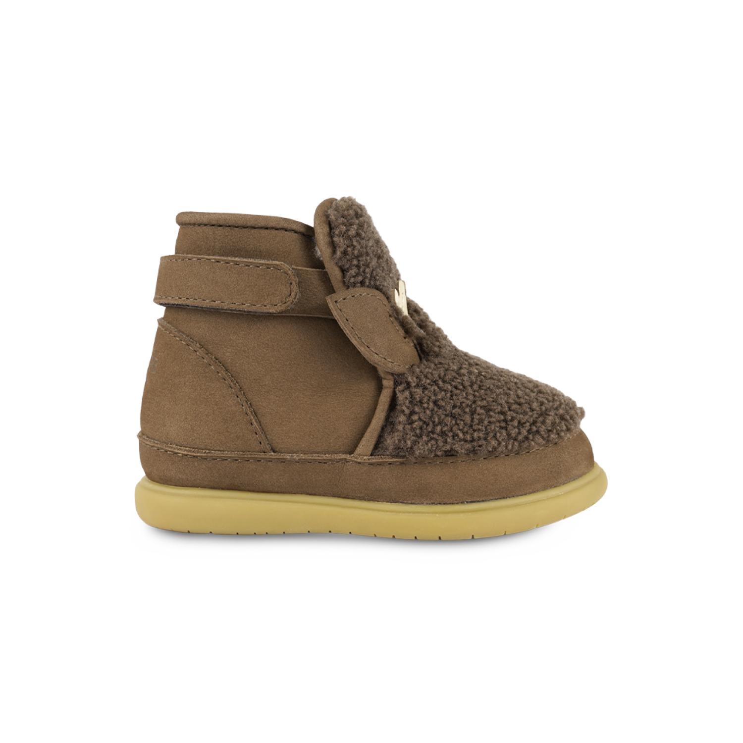 Roumi Shoes | Stag | Hazelnut Curly Faux Fur