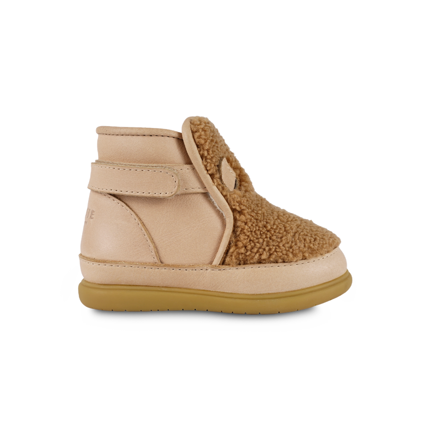 Roumi Shoes | Teddy Bear | Light Maple Curly Faux Fur
