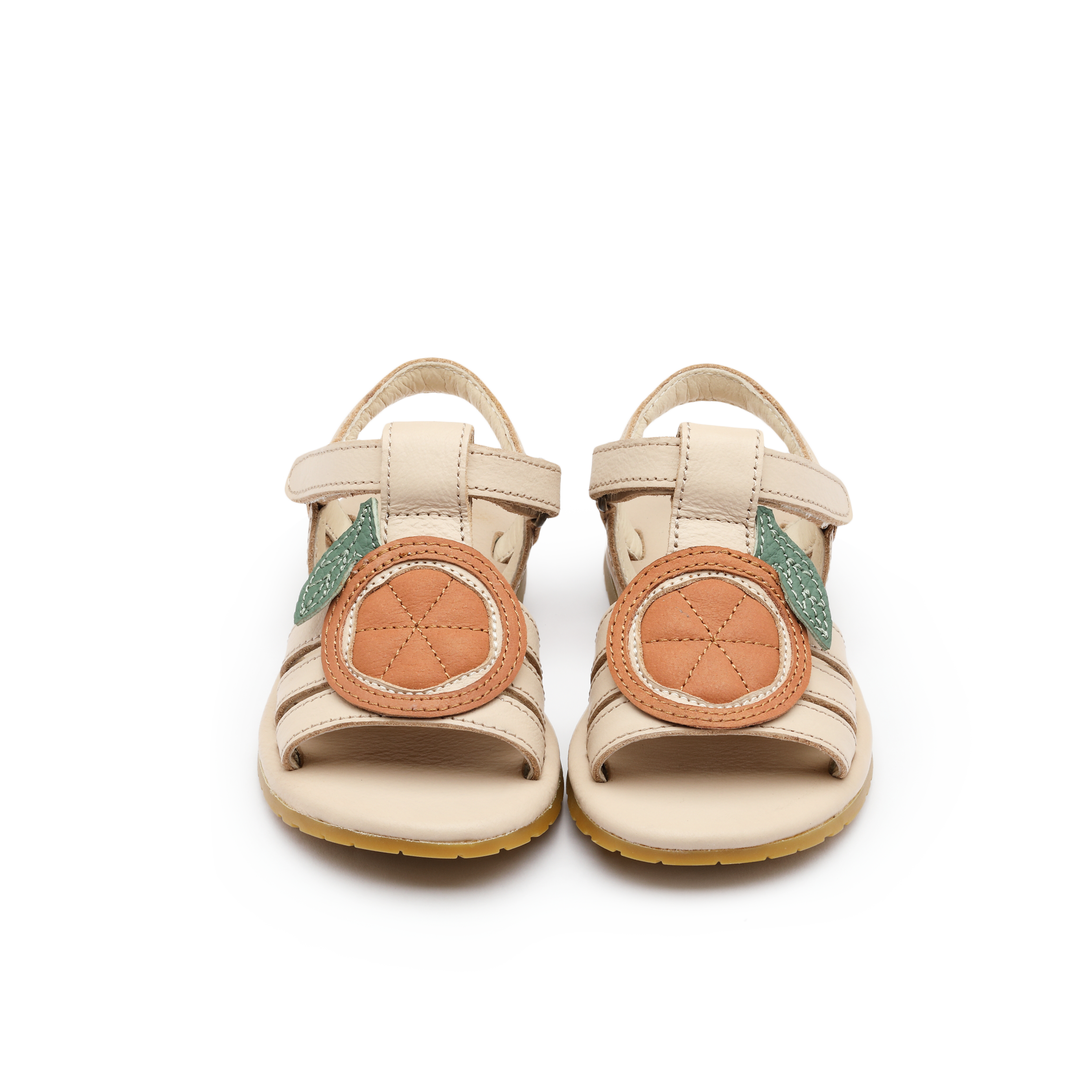 Lodie Sandals | Arancia | Cream Leather
