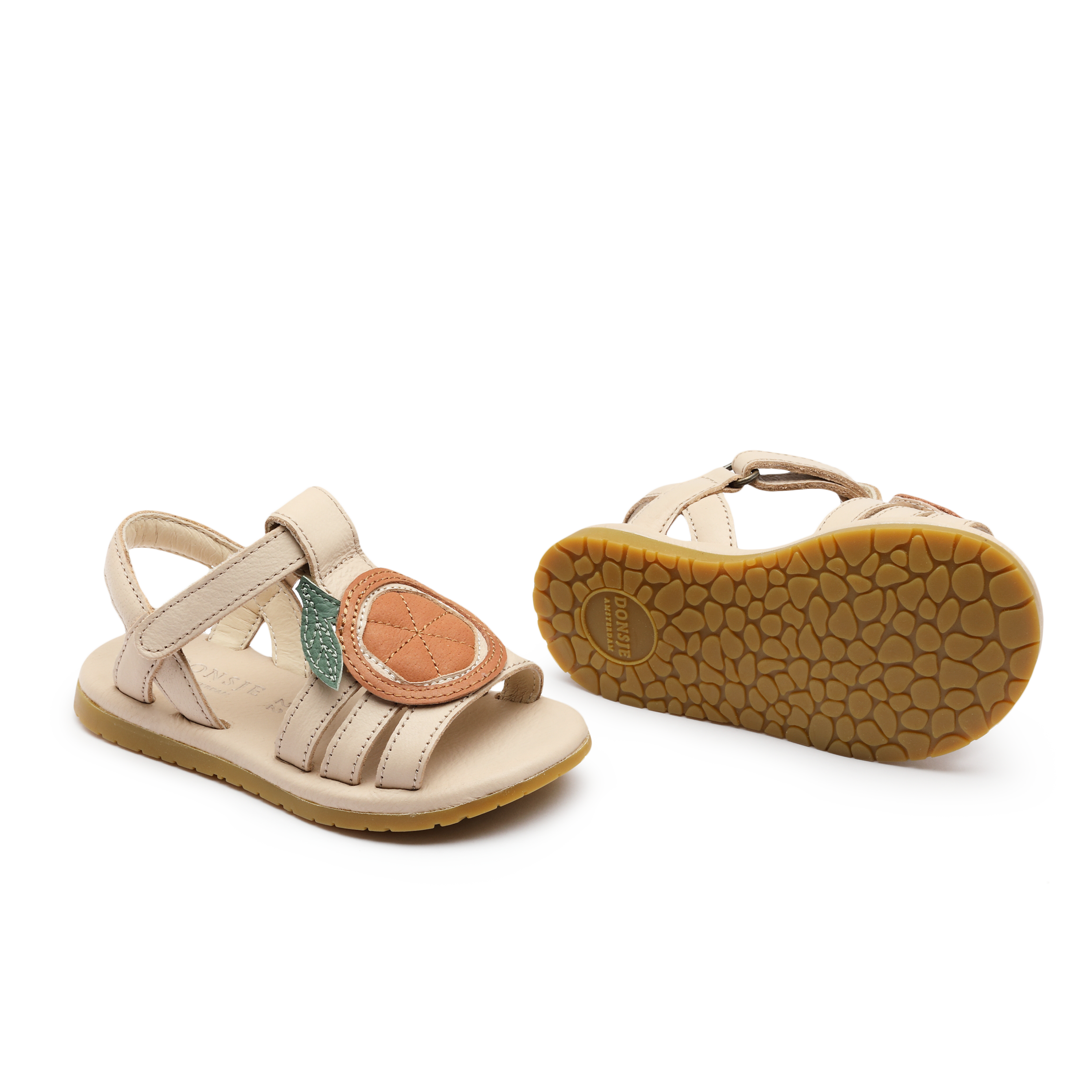 Lodie Sandals | Arancia | Cream Leather