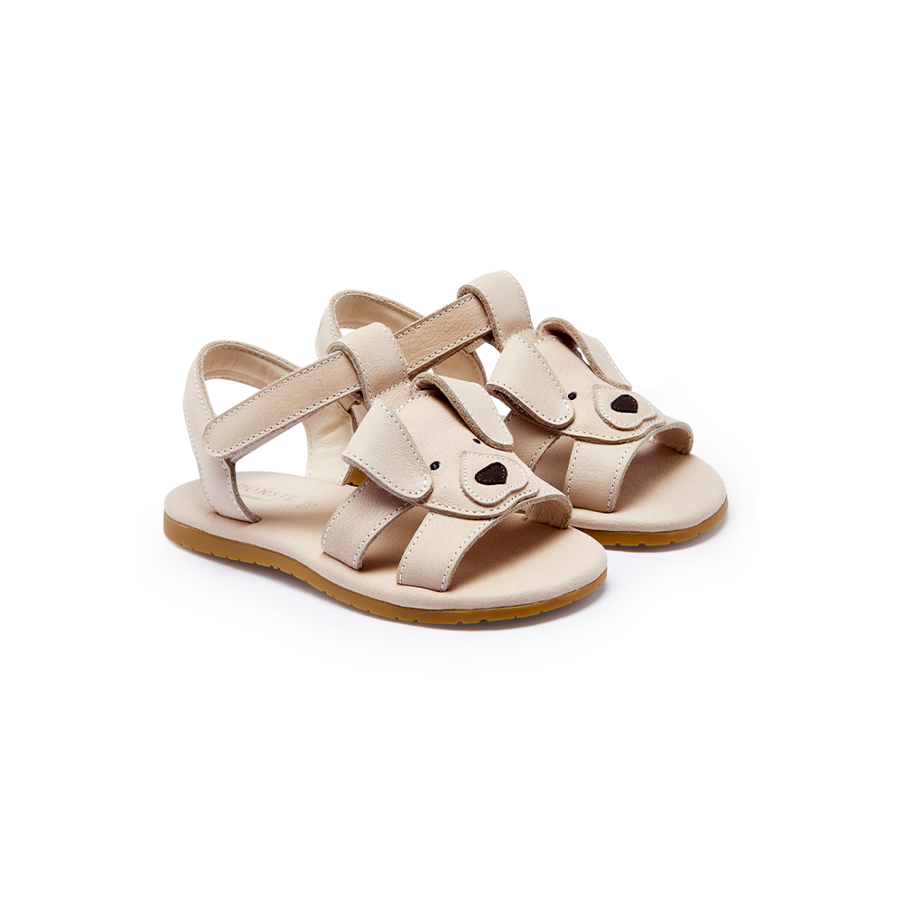 Mhalo Sandals | Golden Retriever | Ivory Leather