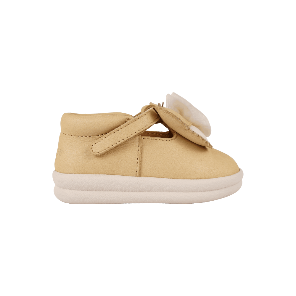 Vlindy Shoes | Gold Metallic Nubuck