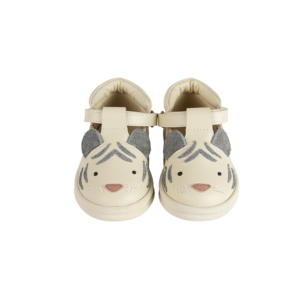 Zazo Special Shoes | White Tiger | Cream Leather