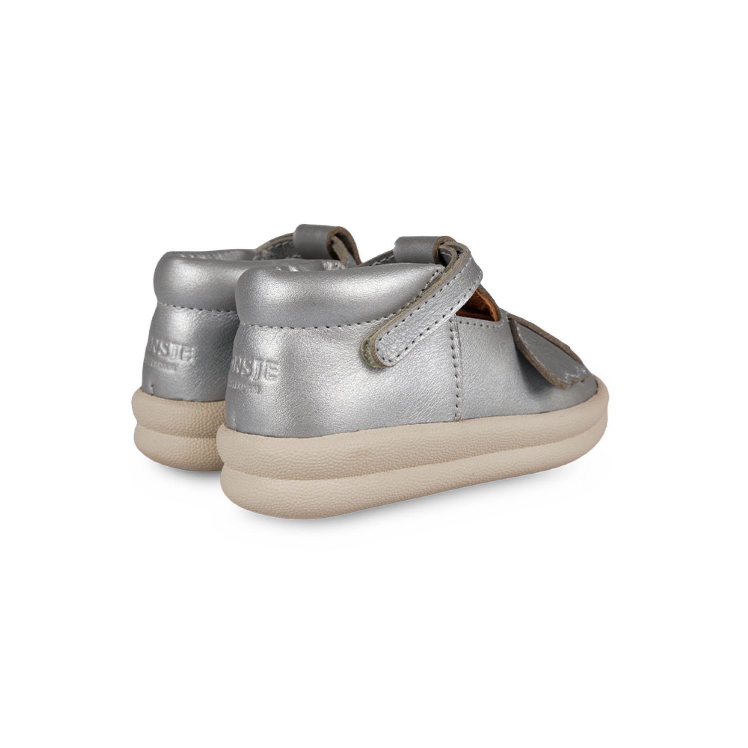 Zilpa Shoes | Koala | Silver Grey Metallic Leather