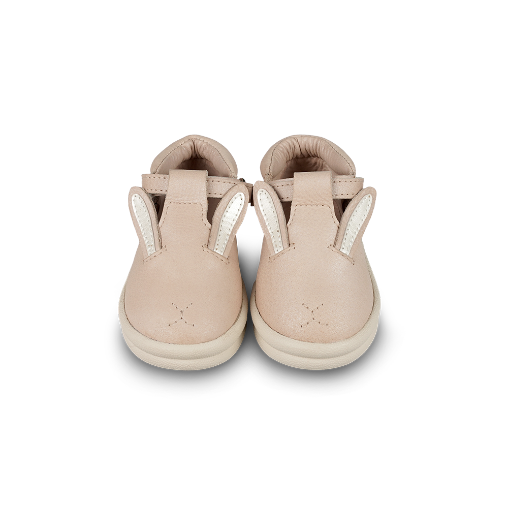 Zilpa Shoes | Pink Bunny | Powder Metallic Nubuck