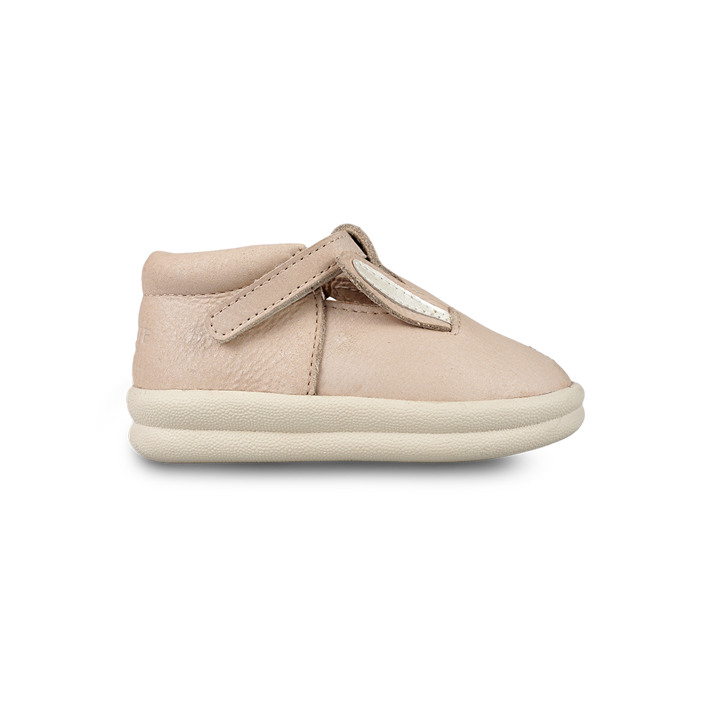 Zilpa Shoes | Pink Bunny | Powder Metallic Nubuck
