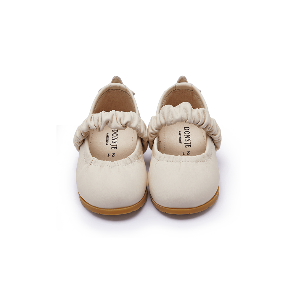 Vauran Ballerinas | Shooting Star | Cream Sheep Leather