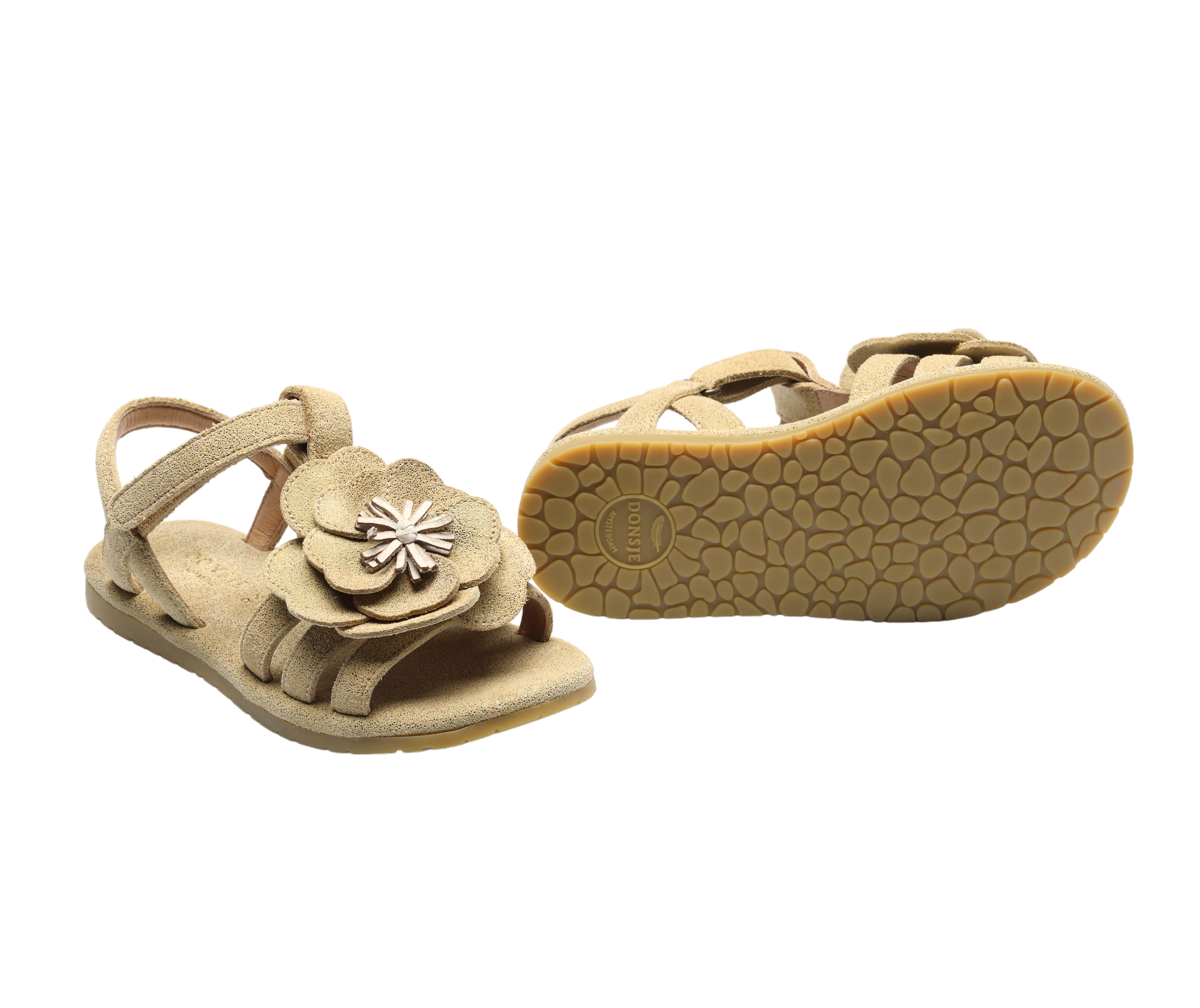 Iles Fields Sandals | Buttercup | Truffle Metallic Leather