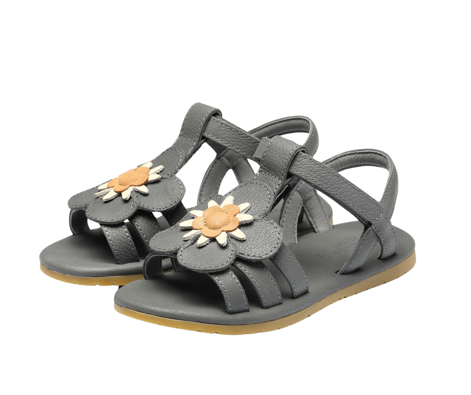Iles Fields Sandals | Forget Me Not | Petrol Leather
