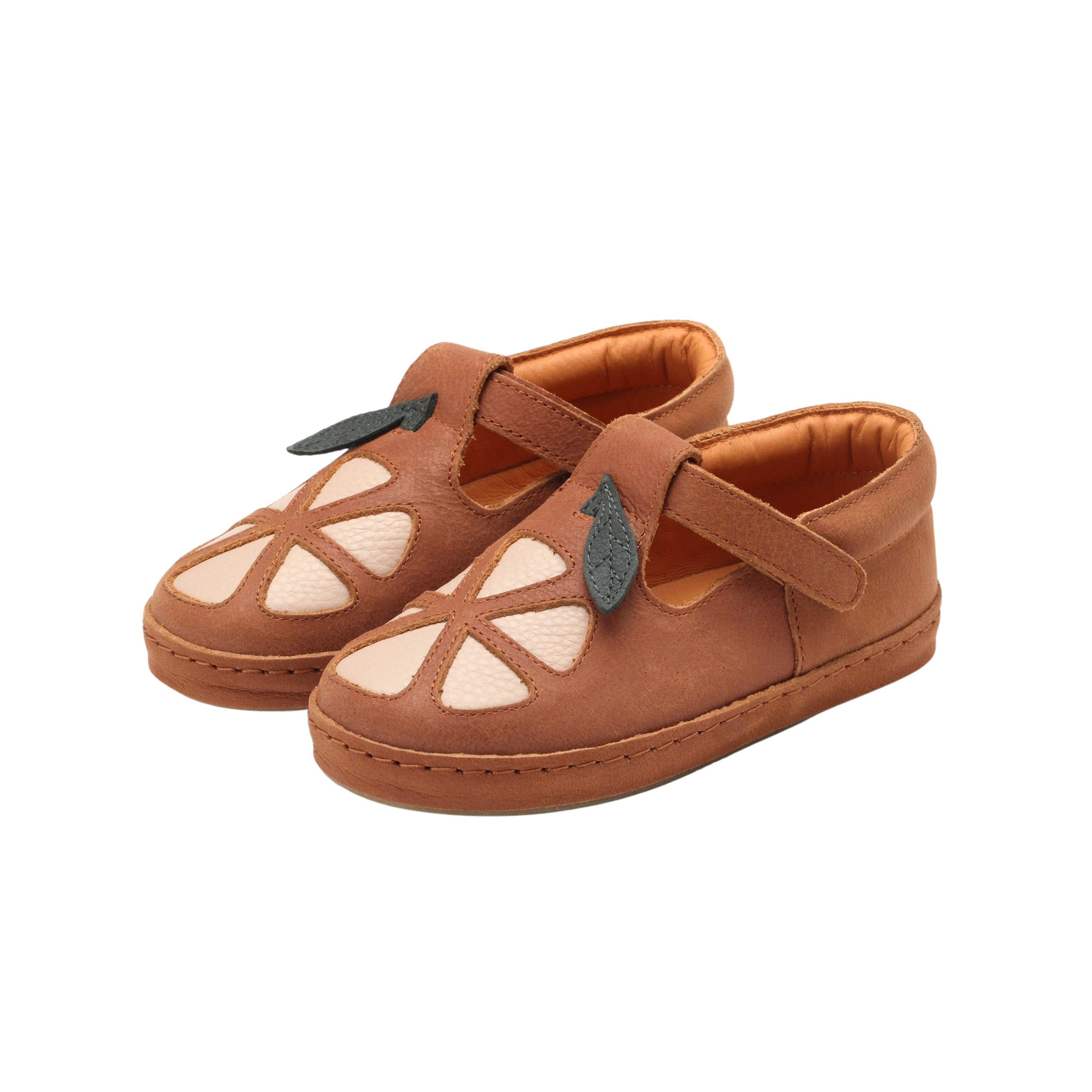 Bowi Shoes | Grapefruit | Walnut Leather