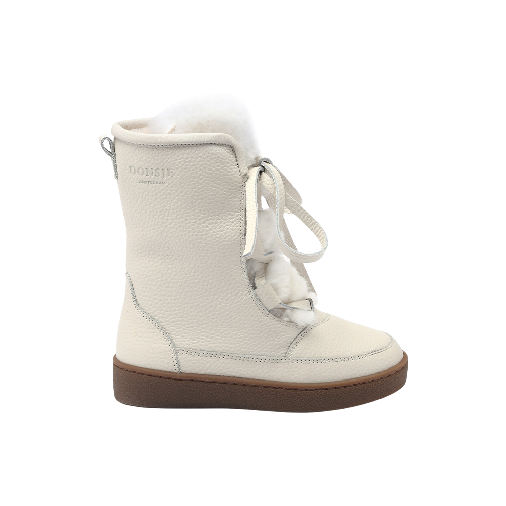 Sonny Boots | Off White Leather